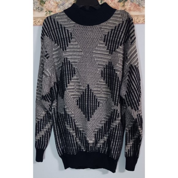 Generra Sport Small NWT Knit Vintage Argyle Tennis Classic Event Occasion Sweate - Picture 1 of 5